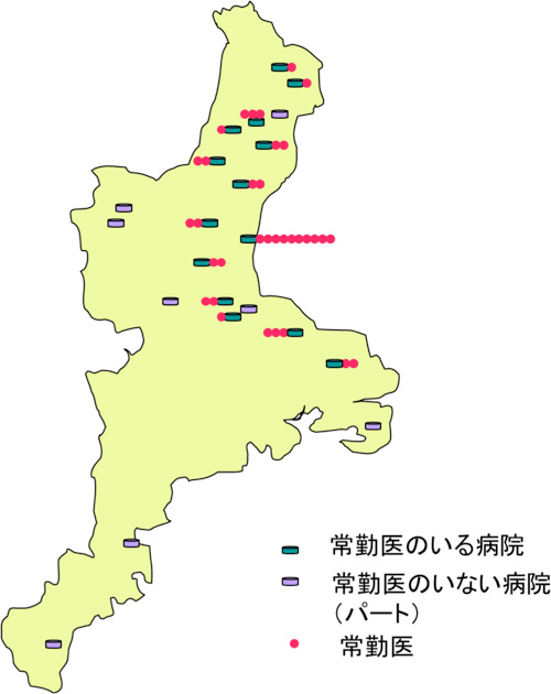 県下の関連病院